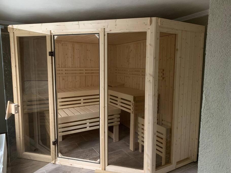 Waldferienhaus Dunja Mit Whirlpool, Sauna U Garten Hain  Exterior foto