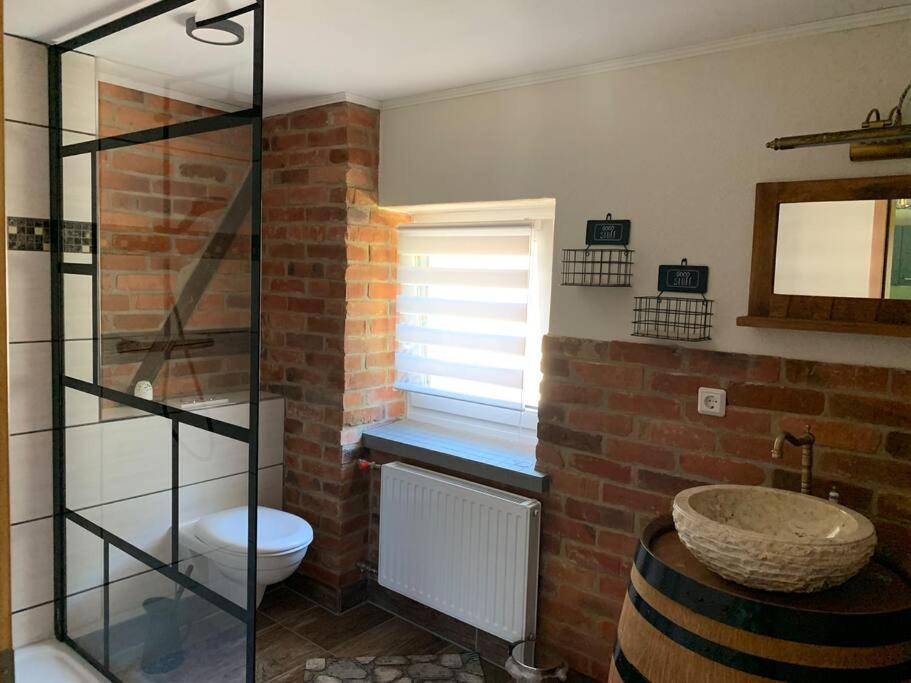 Waldferienhaus Dunja Mit Whirlpool, Sauna U Garten Hain  Exterior foto