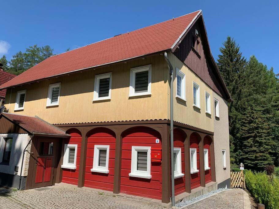 Waldferienhaus Dunja Mit Whirlpool, Sauna U Garten Hain  Exterior foto